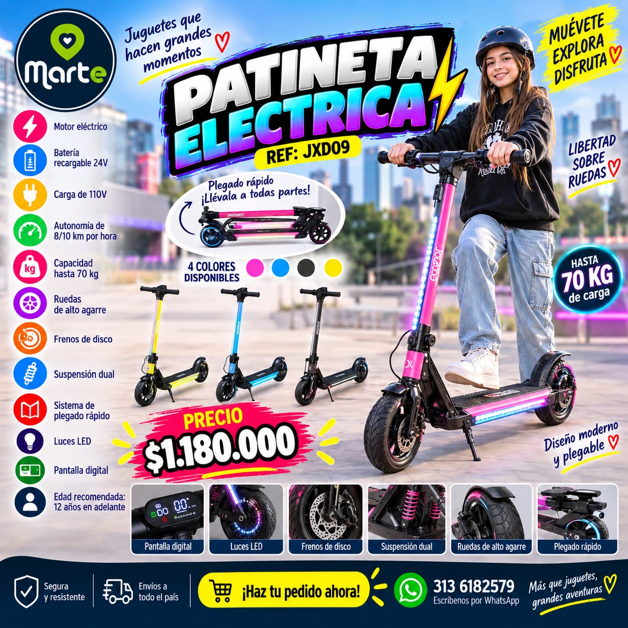 Patineta eléctrica eco