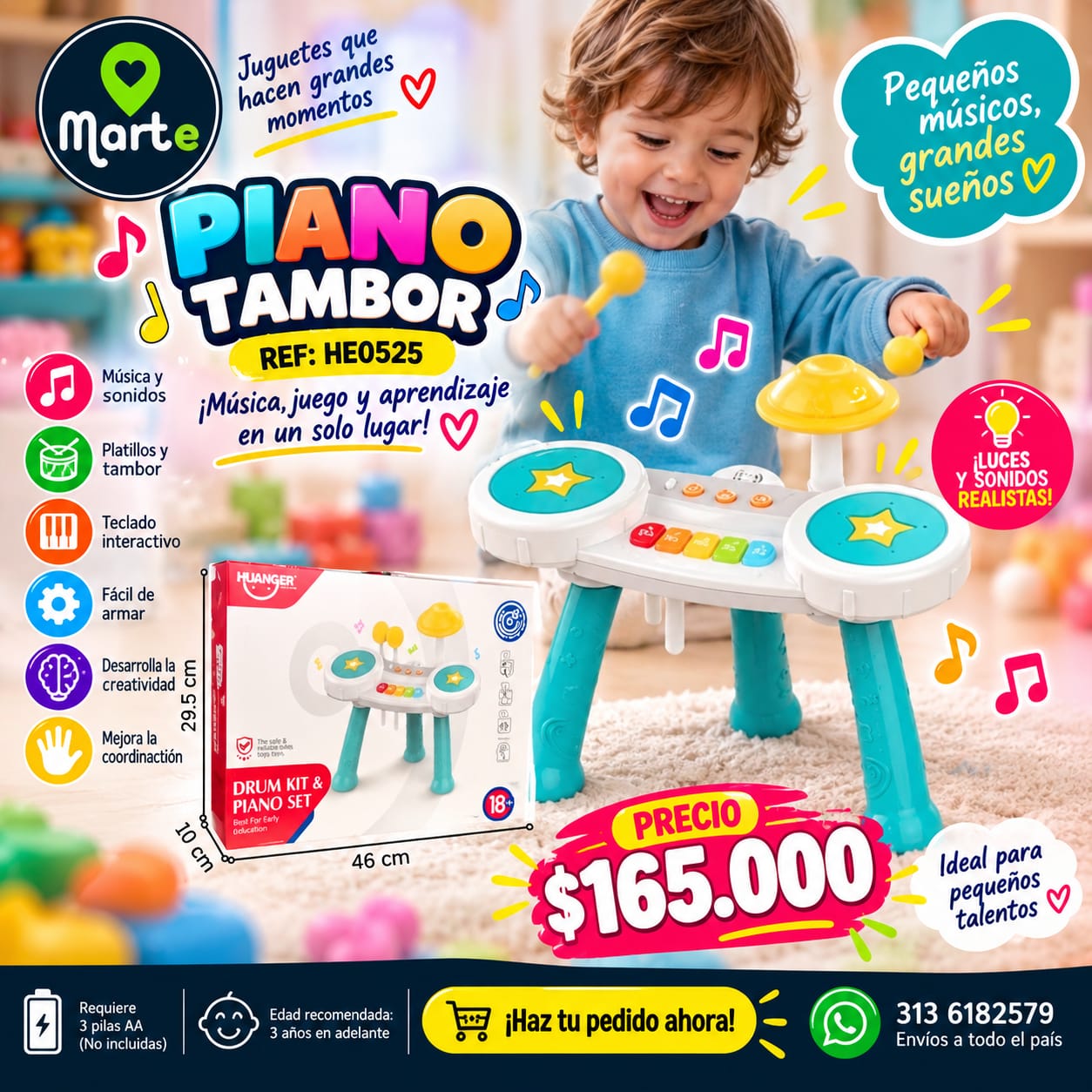Piano tambor